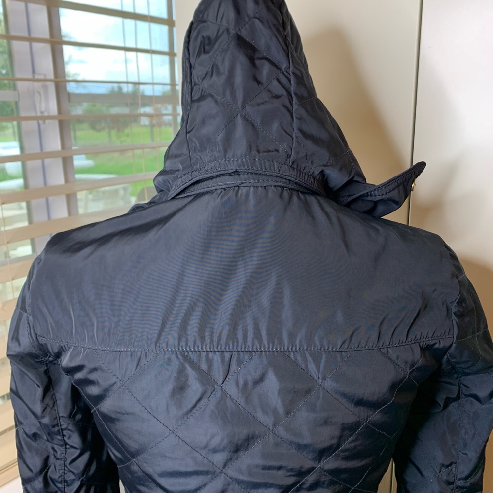 Zara Basic Drawstring Waist Jacket With Hood - image 8